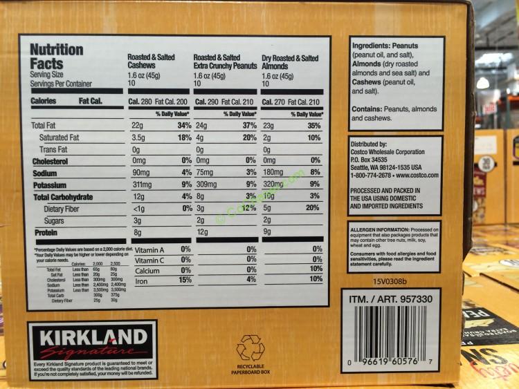 Costco957330KirklandSignatureSnackingNutsVarietychart CostcoChaser