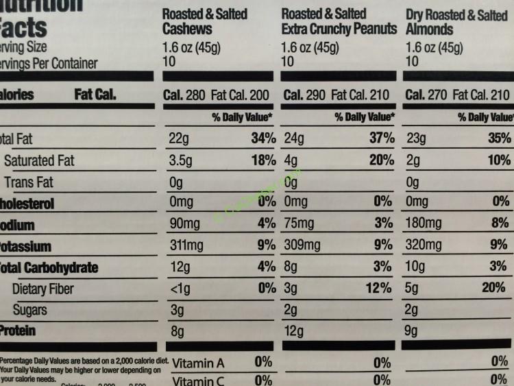 Costco957330KirklandSignatureSnackingNutsVarietychart1