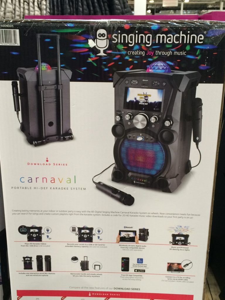 Singing Machine SDL 9035 Portable Karaoke Machine CostcoChaser