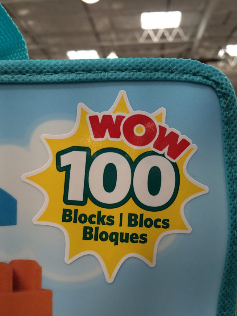 MEGA Blocks 100 Piece Set with Storage Bag CostcoChaser