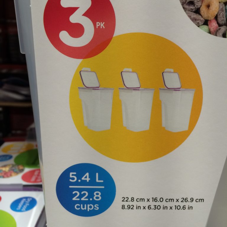 Snapware 3PK Cereal Keeper CostcoChaser