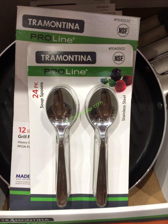 Costco-1040502-Tramontina-Stainless-Steel-24PK-Soup-Spoons
