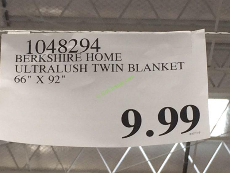Costco-1048294-Berkshire-Home-Ultralush-Twin-Blanket-tag