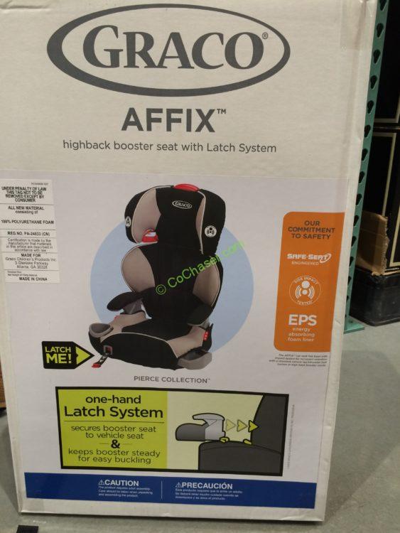 Costco1048897GracobabyProductsAffixHighbackBoosterCarSeatback