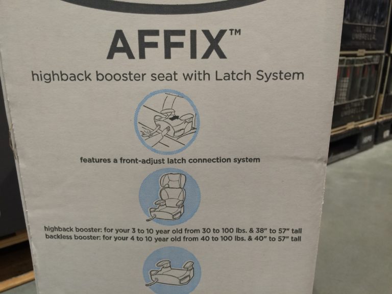 Costco1048897GracobabyProductsAffixHighbackBoosterCarSeatinf2