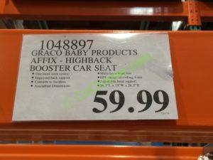 Costco-1048897-Graco-baby-Products-Affix-Highback-Booster-Car-Seat-tag