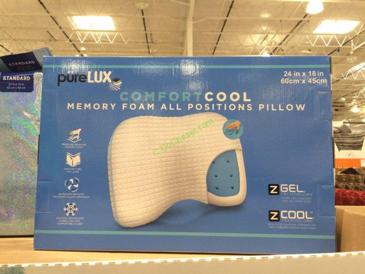 Purelux ComfortCool Memory Foam All Position Pillow