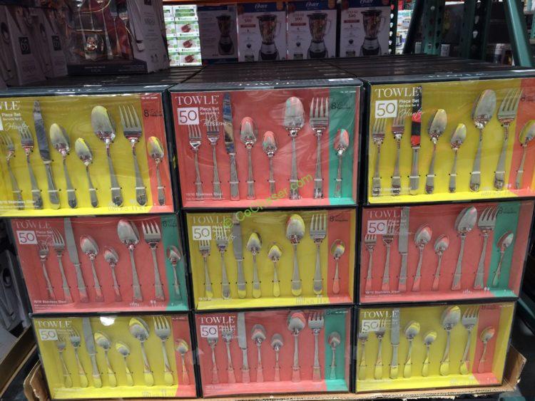 Towle 50PC Flatware 18/10 Hunter/Blossom CostcoChaser