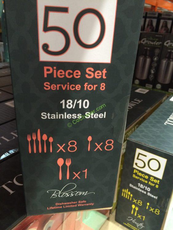Costco-1054965-Towle-50PC-Flatware-Hunter-Blossom-part1