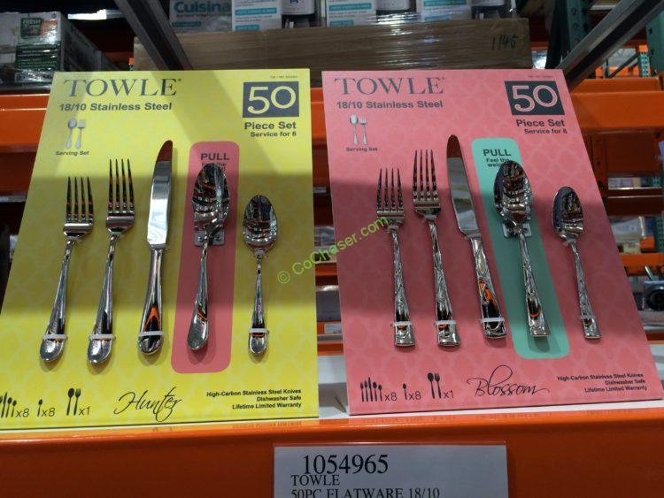 Towle 50PC Flatware 18/10 Hunter/Blossom CostcoChaser