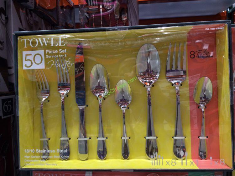 Towle 50PC Flatware 18/10 Hunter/Blossom CostcoChaser
