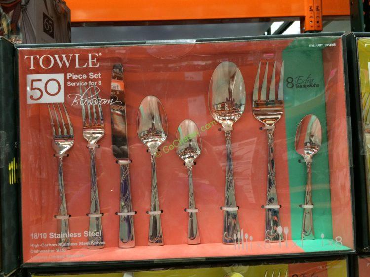 Towle 50PC Flatware 18/10 Hunter/Blossom CostcoChaser