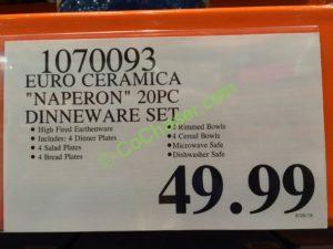 Costco-1070093-EURO-Ceramica- Naperon-20PC-Dinneware-Set-tag