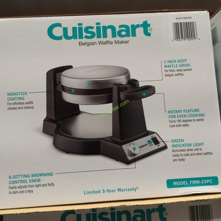 Costco-1520766-Cuisinart-Single-Belgian-Waffle-Maker-back