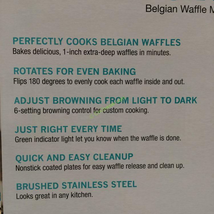 Costco-1520766-Cuisinart-Single-Belgian-Waffle-Maker-inf