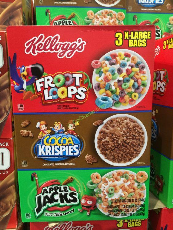 Kellogg’s Tri Fun Cereal Pack 58 Ounce Box
