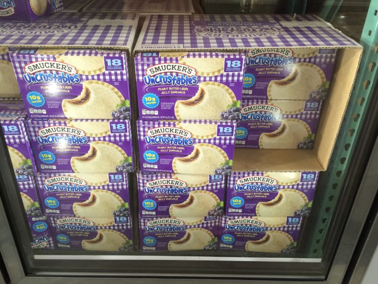 Smuckers Uncrustables Peanut Butter & Grape 18/2.8 Oz Count Box