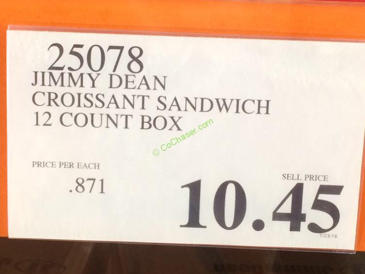 Costco-25078-Jimmy-Dean-Croissant-Sandwich-tag