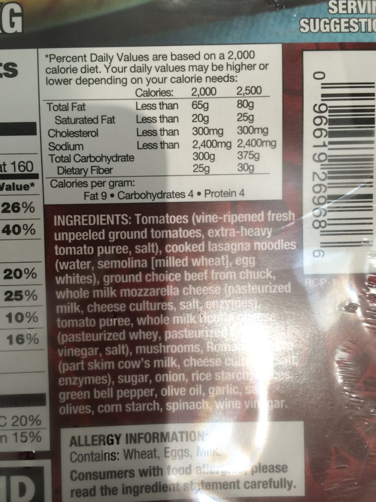 Kirkland Signature Beef Lasagna 6 Pound Tray CostcoChaser