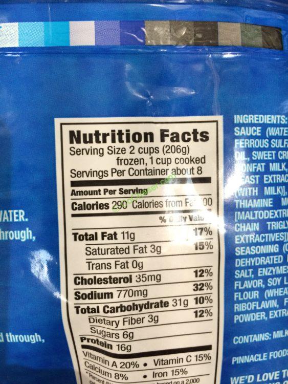 Costco32919BirdsEyeGarlicChickenMealchart CostcoChaser