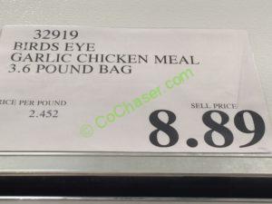 Costco-32919-Birds-Eye-Garlic-Chicken-Meal-tag
