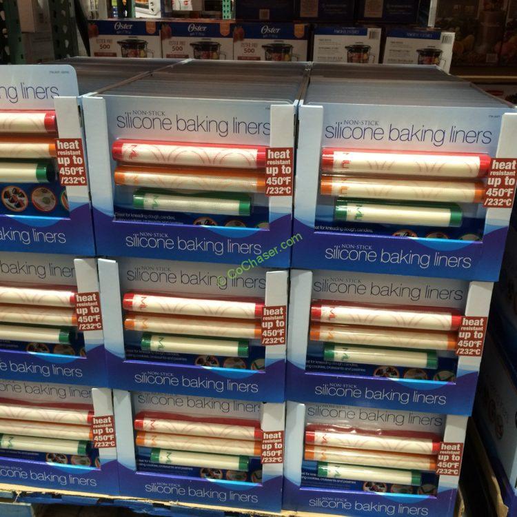 MIU 3PK NONStick Silicone Baking Liners CostcoChaser