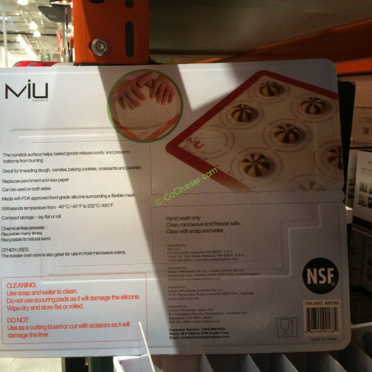 MIU 3PK NONStick Silicone Baking Liners CostcoChaser