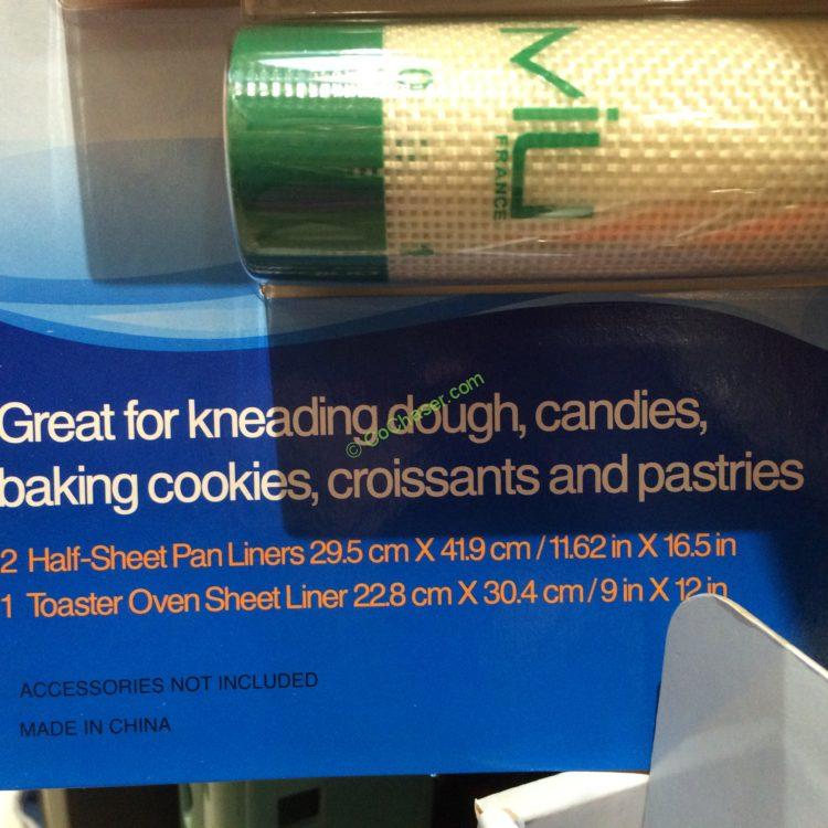 MIU 3PK NONStick Silicone Baking Liners CostcoChaser