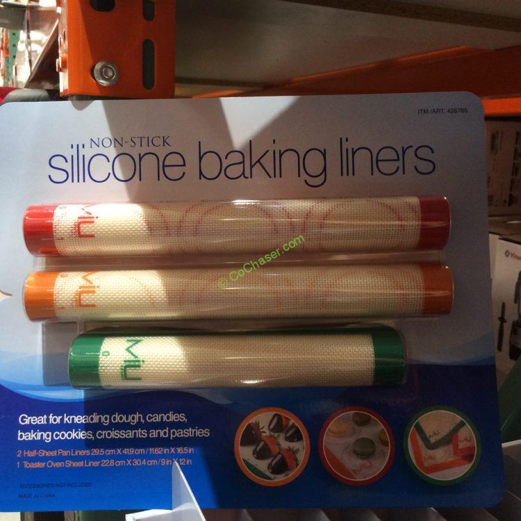 MIU 3PK NON-Stick Silicone Baking Liners
