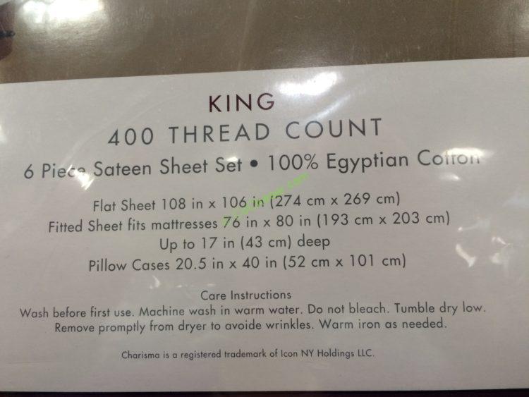 Charisma Sheet Set, Queen or King CostcoChaser