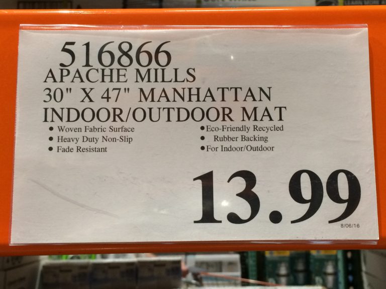 Apache Mills 30” x 47” Manhattan Indoor/Outdoor Mat CostcoChaser