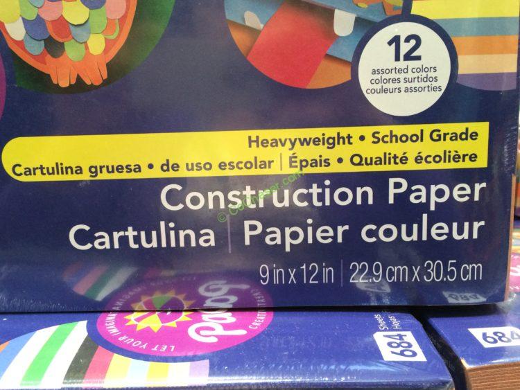 Pacon Construction Paper 684 Sheets CostcoChaser