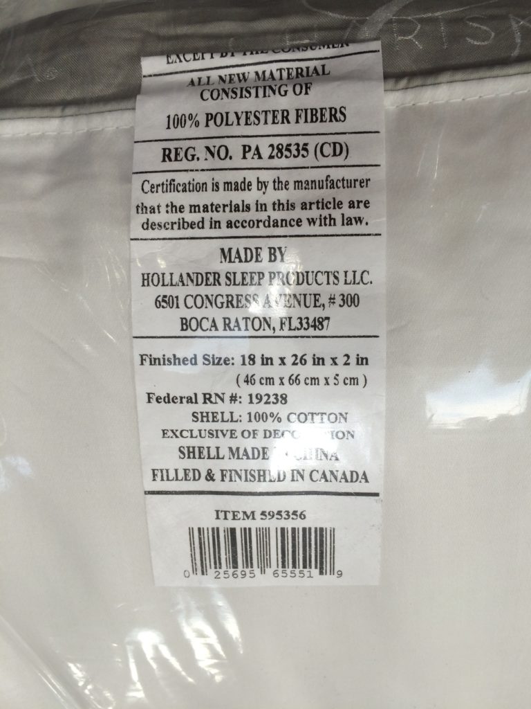 Charisma down Alternative 2PK Jumbo or King CostcoChaser