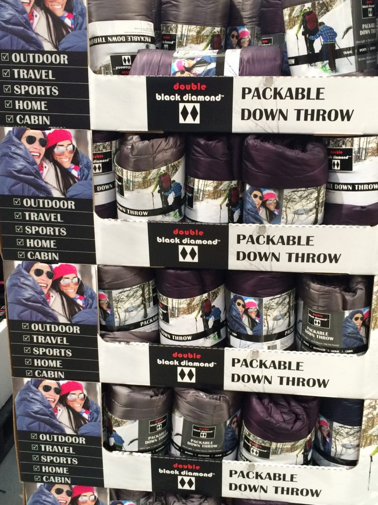 Double Black Diamond Packable Down Throw 60” x 70” CostcoChaser