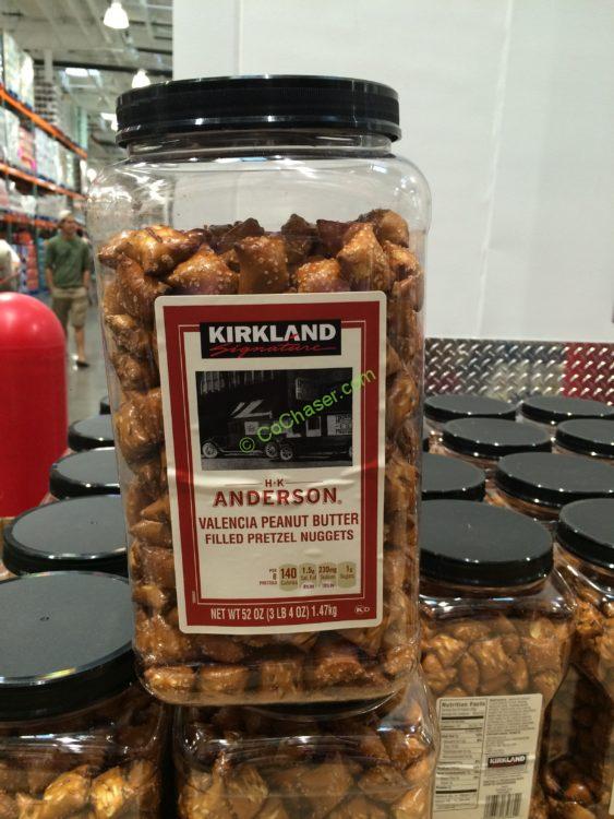 Kirkland Signature HK Anderson Pretzel Peanut Butter Filled 52 Ounce Container