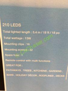 Costco-707988-16FT-Rope-Light-with-Remove-Control-spec