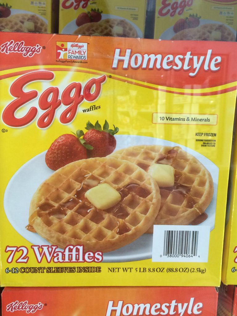 Kellogg’s Homestyle Eggo Waffles 72 Count Box CostcoChaser