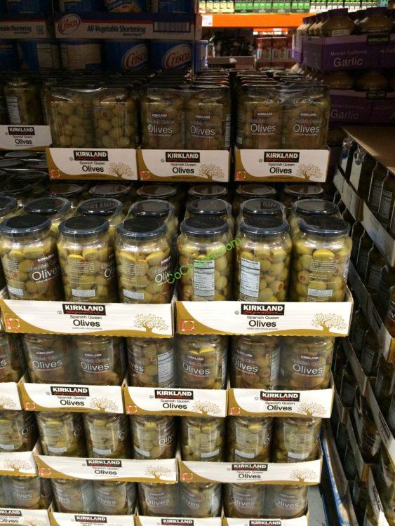 Kirkland Signature Spanish Queen Olives 2/21 Ounce Jars CostcoChaser