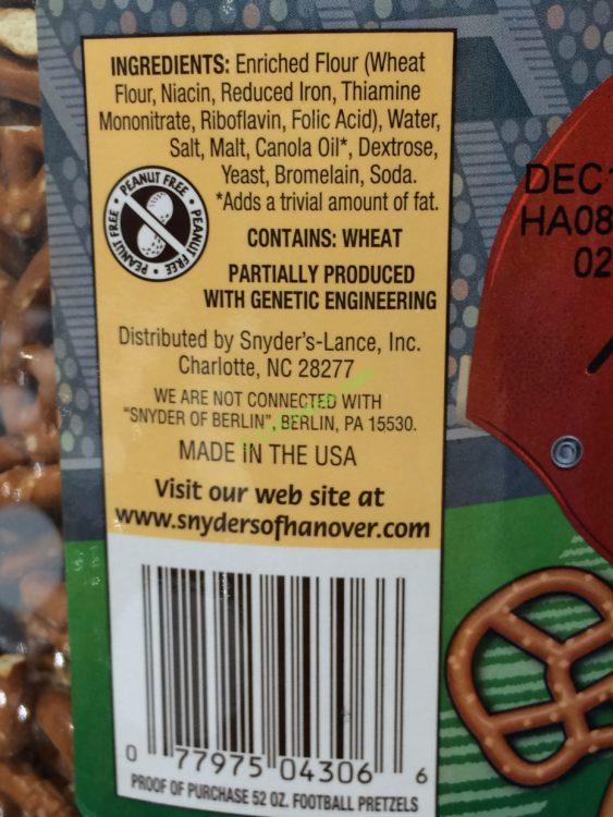 Snyder’s Football Game Pretzels 52 Ounce Container CostcoChaser