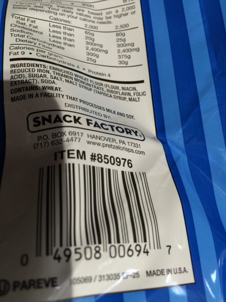 Costco850976SnackFactoryPretzelCrispsbar CostcoChaser
