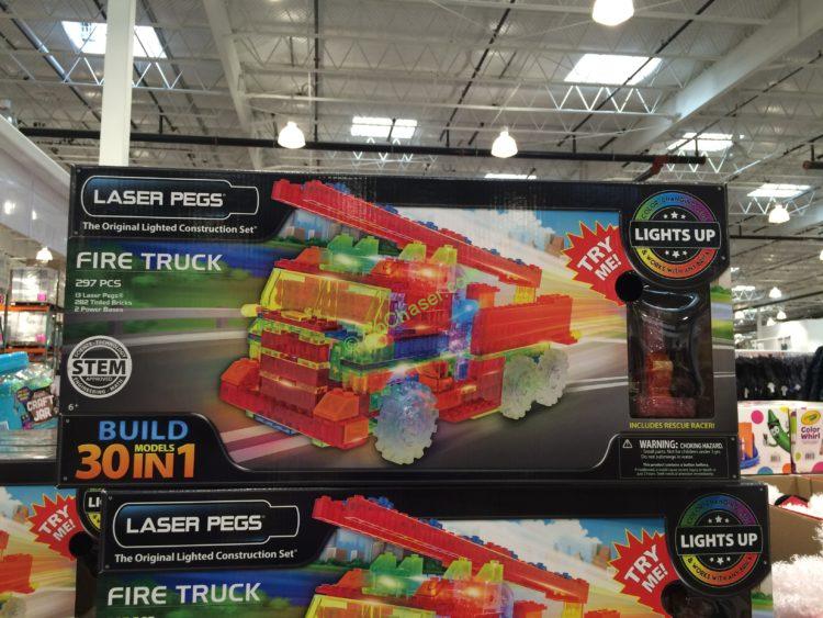 Costco-950142-Laser-Pegs-Fire-Truck-30-In-1-Building-Set