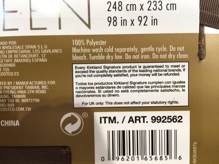 Costco992562KirklandSignatureBlanket Queenbar CostcoChaser