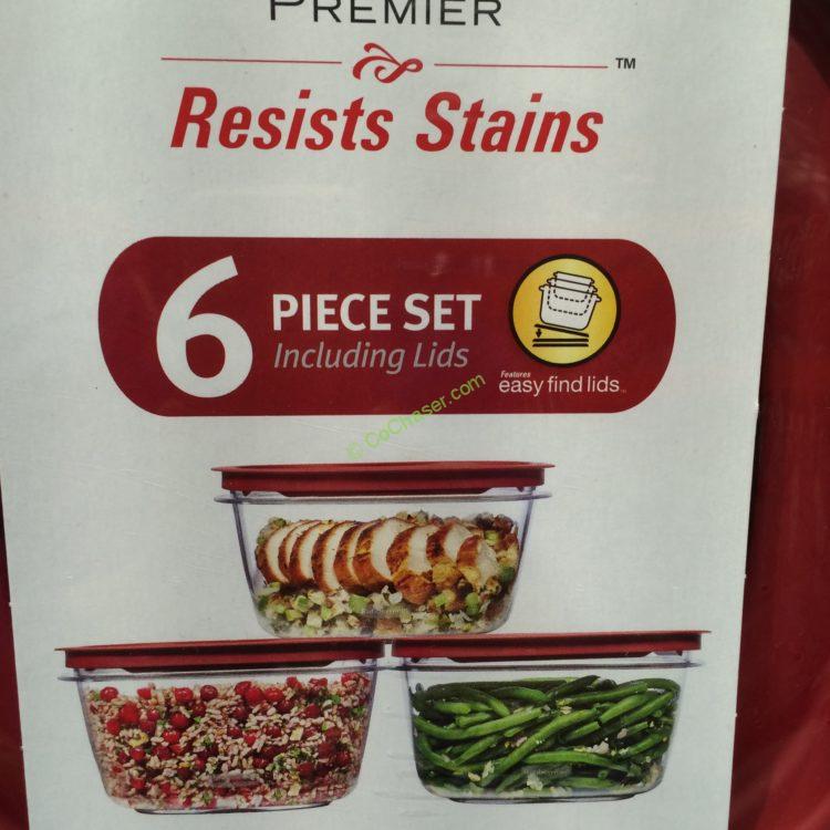 Rubbermaid 6PC Set 14C Premier with Easy Find Lids CostcoChaser