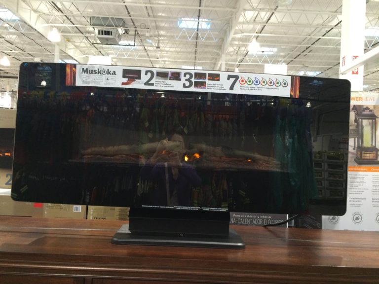 Muskoka 42” Curved Wall Mount Electric Fireplace CostcoChaser