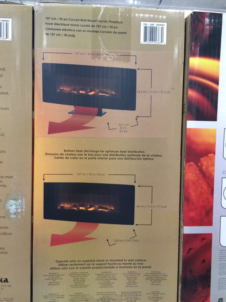 costco1049041Muskoka42CurvedWallMountElectricFireplaceuse
