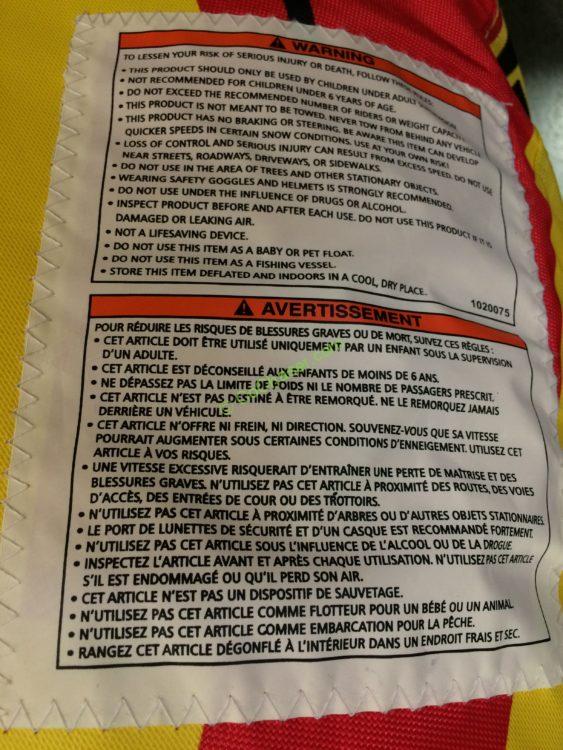 Costco-1020075-Kwik-TEK-Sportsstuff-40- Hard-Bottom-Snow-Tube-inf