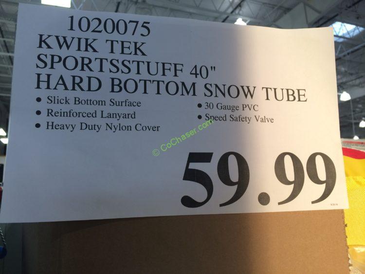 Kwik TEK Sportsstuff 40” Hard Bottom Snow Tube CostcoChaser