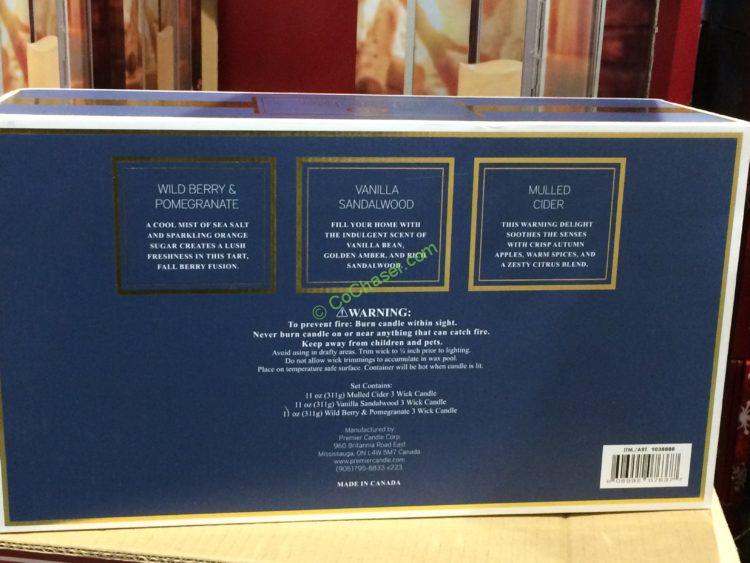 Simply Indulgent 3PK Scented Candles CostcoChaser