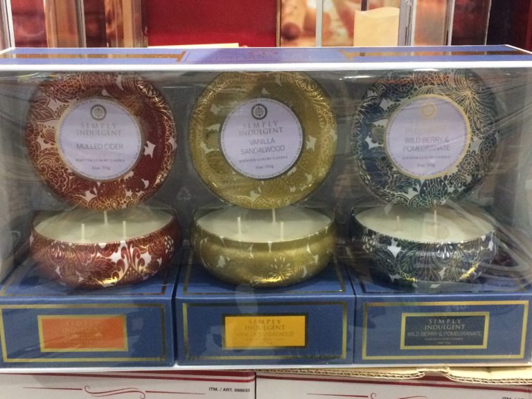 Simply Indulgent 3PK Scented Candles CostcoChaser
