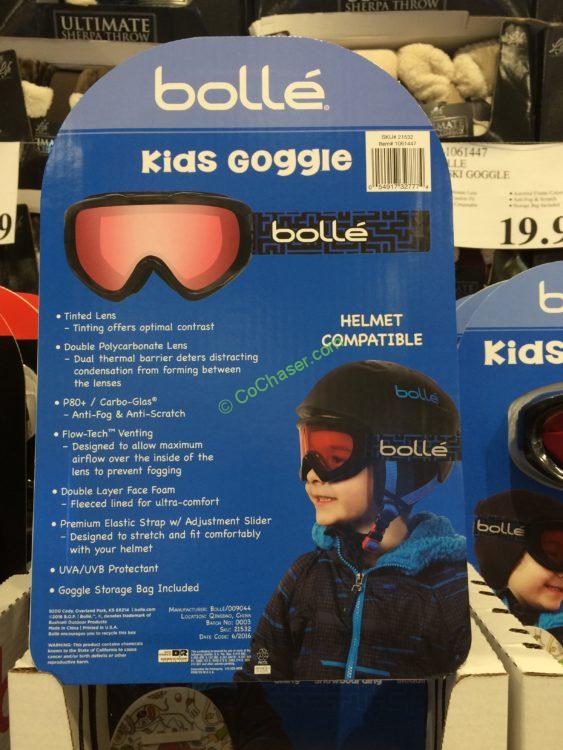 Bolle JR Kids SKI Goggle CostcoChaser